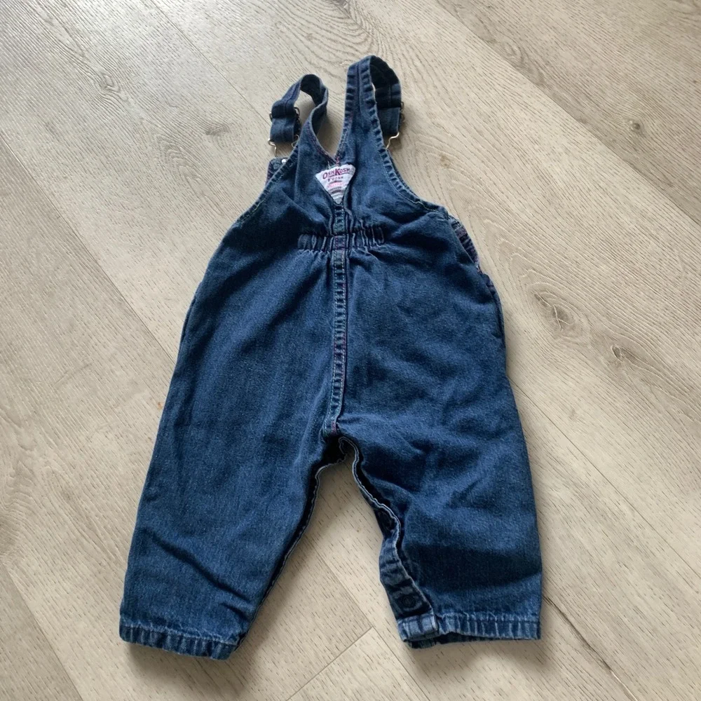 Vintage Oshkosh B'gosh Vestbak Overalls‎ Girls Denim Size 18 Months